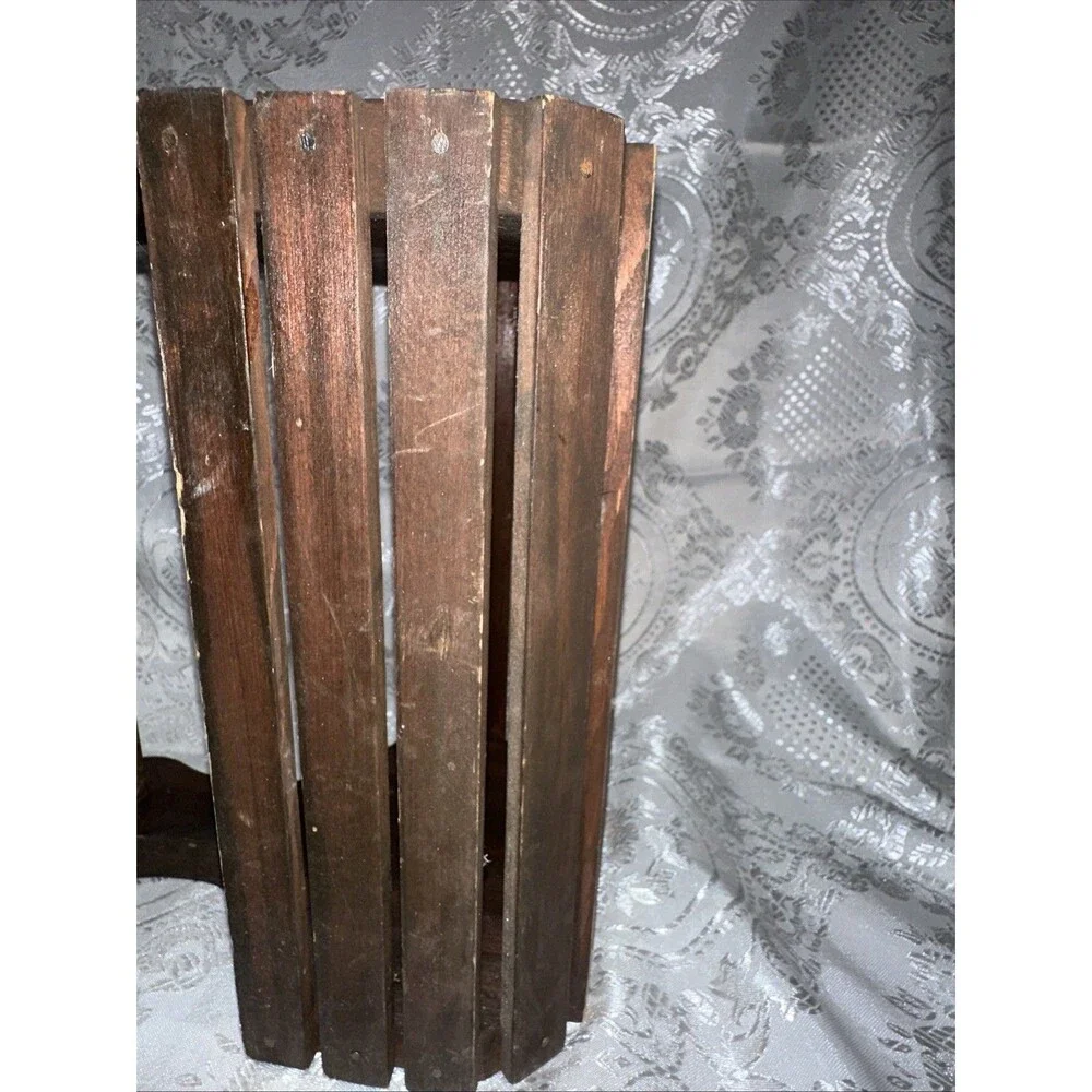 Brown Wooden Box Container with Handle For Multi Purpose